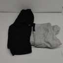 Hind Boys 2-Pack Fleece Jogger Sweatpants with Cargo Pockets for Kids Athletic & Casual Wear (8, Black Grey Heather)