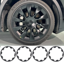 Brand: KALOFOR
for Tesla Model Y 20 Inch Wheel Rim Protector Hubcaps Induction Wheels Rim Cover Tire Trim Rings Matte Black 4Pcs Model Y Accessories