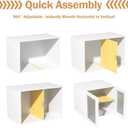 6 Set Trim-to-Fit Wood Tray Dividers for Cabinet, Cookie Sheet Organizer, Multi Layer Embedded Plug-in Board Storage, Cuttable DIY Storage Divider Insert for Kitchen Bedroom Cabinet Closet