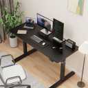 40" Small Electric Standing Desk Adjustable Height for Home Office, 40 x 24 Inch