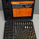 THINKWORK Broken Bolt Extractor Kit, 54 Pieces Easy Out Screw Extractor Set, Lug Nut Removal Tool with Left Hand Drill Bit Set for Removing Damaged, Frozen, Rusted, Rounded-Off Bolts, Nuts & Screws