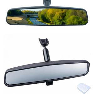 10.5" Interior Rear View Mirror, Universal Rearview Mirror Compatible with Toyota Chevrolet Ford Nissan Honda Civic Accord Jeep Subaru Hyundai Kia Mazda Buick and More Car Rear View Mirrors