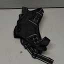 Black No-Pull Dog Harness with 2 Leash Clips Soft Padded Vest for Large Dog, Adjustable Reflective Dog Vest Easy to Put on and Take Off, Black L