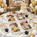 2026 Charcuterie Numbers Fillable, 13.78'' White 2026 Cardboard for Charcuterie, Number 2026 Tray for Chocolate Cookies Flowers Cupcakes Box with Graduation Cap, Class of 2026 Graduation Decorations