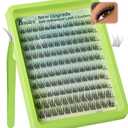 Self Adhesive Eyelashes 10-14mm Natural Self Adhesive Lash Clusters Wispy Press on Lashes No Glue Needed 120Pcs Pre Glued Lashes Clusters Reusable DIY Eyelash Extensions Kit with Tweezers, by Kmilro