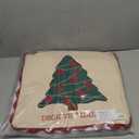Mud Pie Tree Light Up Christmas Pillow, 18" x 18", TAN