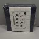 Large Cork Bulletin Board for Wall 48"x36", 12 Pack Felt Wall Tiles with 80 Pushpins, 60 Safe Removable Adhesive Tabs, Decorative Pin Board Tack Board for Office Home School, Dark Gray