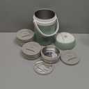 64oz Insulated Food Jar, 3-Tier Stackable Thermal Lunch Box, Keeps Food Hot 6 Hours, Leak-Proof, BPA-Free, Stainless Steel Container, Portable, Easy to Clean, for School, Work, Picnic (jade green)