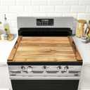 Noodle Board Stove Cover with Handles for Electric, Gas Stove Top (Acacia Wood)
