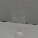 WGVI Hurricane Candle Holder Sleeve, Wide 4", Height 10", Clear Glass Cylinder Candleholder, Chimney Tube, Open Ended Candle Shade, 1 Piece