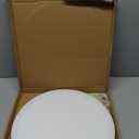 Hunhun 16 Inch Dimmable LED Flush Mount Ceiling Light 4800LM Round Light Fixture 5 Color Temperature Selectable Super Slim Large Flat Ceiling Lamp for Living Dining Room White