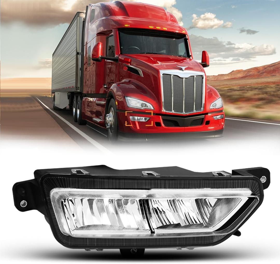Fog Light fit for 2023+ Peterbilt 579 Truck DOT/SAE Approved Left Driver Side