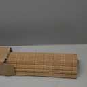 LazBlinds No Tools No Drill Cordless Bamboo Roman Shades, Light Filtering Window Treatment, Roll Up Bamboo Blinds for Windows 34'' W x 64'' H, Brown