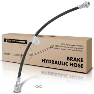 A-Premium Front Passenger Brake Hydraulic Hose Compatible with Chevy, Oldsmobile and Pontiac Models - Lumina APV 1992-1996, Silhouette 1992-1996, Trans Sport 1992-1996 - Replace# 17998302