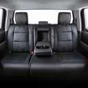 Carlimeki Leather Seat Covers Custom Fit for Tundra 2026 2025 2024 2023 2022 CrewMax SR, SR5, Limited, Platinum, 1794 Edition, TRD Pro, Capstone - Premium Faux Leather Fully Covered - Camo Black