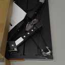 Safety RV Steps, Yagud Height Adjustable Folding Platform Step with 17" X 12" Anti-Slip Surface, Rubber Feet, Handle, Reflective Strips, and T Level, Aluminum RV Step Stool Supports Up to 1000lbs (Black)