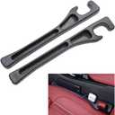 Car Seat Gap Filler Organizer-2 Pack, Universal Car Seat Gap Filler with Storage Slot, No Drop Seat Guard for Phones, Keys & Cards, Fit Car SUV Truck Fill The Gap Between Seat & Console (Black, S)