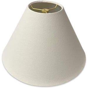Royal Designs, Inc. Coolie Empire Hardback Lamp Shade, HB-607-16LNWH, Linen White, 6 x 16 x 10