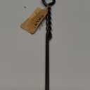 Fire Poker for Fire Pit Outdoor, 26inch Twisted Rope Design Camping Fireplace Poker, Removable and Portable Fire Pit Accessories, Heavy Duty Solid Steel Fireplace Tool Rust-Resistant Black Finish