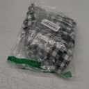 Solino Home Linen Napkins Set of 8-100% Linen Gingham Green Dinner Napkins 20 x 20 Inch - Handcrafted and Machine Washable - Gingham Check - Christmas, Dark Green 