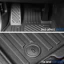 Floor Mats Cargo Mat Set for 2020-2024 2025 Hyundai Palisade 7/8 Seat, All Weather TPE Cargo Liner Backrest Mats Trunk Lower Car Mat Accessories for Palisade Calligraphy(Floor Mats Set)