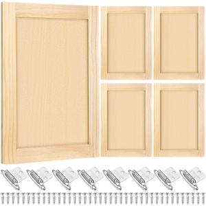 Cinnvoice 3 Pcs 16.25'' W x 22.5'' H Unfinished Pine Kitchen Cabinet Door