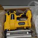 Cordless 2" Brad Nailer Compatible with Dewalt 20V Battery (No Battery), 2-in-1 Electric Nail Gun/Staple Gun, 18 Gauge Nail Gun Battery Powered with 1000 Nails for Wood Carpentry