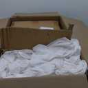 100 PCS Banquet Chair Covers for Wedding Universal Polyester Spandex Chair Cover Stretch Slipcovers for Party Dining Flat-Front Chair (White)