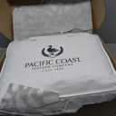 Pacific Coast Goose Feather Down Fiber Comforters King Size, Heavyweight Thickened Winter Duvet Insert, Ultra-Soft, Fluffy, Breathable, Hotel Luxury Bedding Comforters, 8 Tabs, 106"x90"