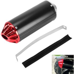 28mm 1.1" Exhaust Muffler Silencer Pipe for CRF50 XR50 KLX Coolster SSR Thumpstar TTR YCF Lifan Apollo 50cc 70cc 90cc 110cc 125cc Chinese Pit Trail Dirt Bike Mini Bike Motorcycle Motocross Parts Red