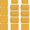 14 Pcs Outdoor Cushion Slipcovers All-Weather Patio Cushion Covers, Replacement Waterproof with Zipper for Patio Furniture, Sectional Couch 3 Sizes, Covers Only (Yellow)