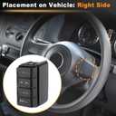 Steering Wheel Audio Control Switch Button Right Side for Ford F-150 2011-2016 Volume Media Adjustment Phone Control Replace No.AL3Z-9C888-CA/SW6880
