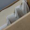 COZY KISS Dog Stairs for Small Dogs, 4 Tier Wider Pet Stairs for Couch and Beds, 17.7" H Non-Slip Dog Steps for Old Cats, Puppy, Small Medium Dogs, 17.7x23.6x17.7 inch, Beige