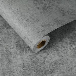 uxcell 31.5"x197" Concrete Wallpaper, Industrial Concrete Cement Contact Paper Vinyl Stained Matte Self Textured Adhesive Wallpaper for Kitchen Countertop Cabinet Bathroom, Cement Grey