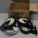 5 Inch Heavy Duty Casters, 2600lbs Capacity (Set of 4) - Industrial Swivel Caster Wheels with Brakes for Workbenches, Carts & Furniture - Floor Protecting & Quiet Roll