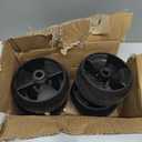 CheeMuii 4 Pack 734-04155 Mower Deck Wheels Kit 5 Inch Deck Gauge Wheel Replace for 734-04155 112-0677 72-025 210-275 938-3056 Deck Wheels with Bolts and Lock Nuts Kit