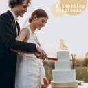 2 x Wedding Mr & Mrs Cake Toppers Picks -10Sheets Golden Glitter Bride and Groom Cake Toppers Custom Wedding Cupcake Toppers Funny Bride and Groom Anniversary Party Cake Decoration Supplies (golden)