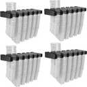 DINGDOON 4Pack Wall Mount for Pmag, AR Mag Holder, ABS Magazine Holder, Ar Magazine Holder for Gun Safe, Storage Rack for Pmag, Glock, Amend 2, Hexmags, Mftmags, Magpulmag