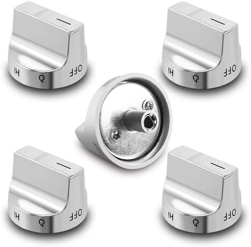 (5Pcs) W11239985 Gas Stove Knobs Replacements Compatible with Whirlpool WFG525S0HZ1 WFG550S0HZ1 WFG525S0HZ0 WFG525S0JV0 WFG535S0JV1, Range Oven Knob Replace Part PD00061875 AP6333411 W10850015