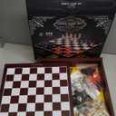 Elbow Room Games Family Game Set, 10 Classic Games with Wooden Storage Box and Built-in Game Boards, Endless Fun for Game Nights, Gatherings & Travel, 2+ Players