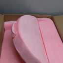 Unicorn Kids Sofa Bed with Removable Washable Cover & Hook and Loop Backrest  Foldable Toddler Chair, Cozy Crystal Velvet Furniture for Playtime, Naps & Travel (Pink, Unicorn Design)