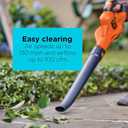 BLACK+DECKER 20V MAX* Cordless Sweeper with Power Boost, Leaf Blower with Battery and Charger (LSW321)