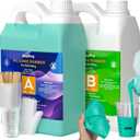 Nicpro 250 oz Silicone Mold Making Kit 20A, Platinum Liquid Silicone Rubber for Mold Maker, Jade Green Flexible & Food Safe Mix Ratio 1:1 for Casting 3D Resins Molds DIY with Gloves, Sticks & Cups