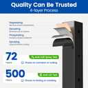 Muzata Black Cable Railing Post 42 Inch 42"x2"x2" Level Drilled Surface Mount T304 Stainless Steel Cable Railing System Kit Indoor Outdoor with Paper User Guide PS02 BH4L