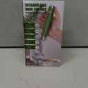 Maestri House Rechargeable Milk Frother with Stand, LunaFro Handheld Electric Foam Maker Waterproof Detachable Stainless Steel Whisk Drink Mixer Foamer for Lattes, Cappuccino (White)