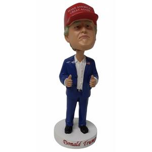 President Donald T Bobblehead with MAGA Hat (Large 7 inch）