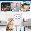 Cat Water Fountain Stainless Steel for Cats Indoor 2.5L 85oz by BPA-Free SUS304, 4pcs Effective 6-Layer Filter Cat Fountain for Drinking 20dB Ultra Quiet Metal Pet Water Fountain (Fountain+1 Filter)