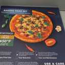 Pizza Pan - 14 Inch Nonstick Pizza Pan for Oven with Widen Handles for Cooking, Baking, and Grilling - Durable, Even Heating, Long-Lasting Kitchen Cookware (1, Black)