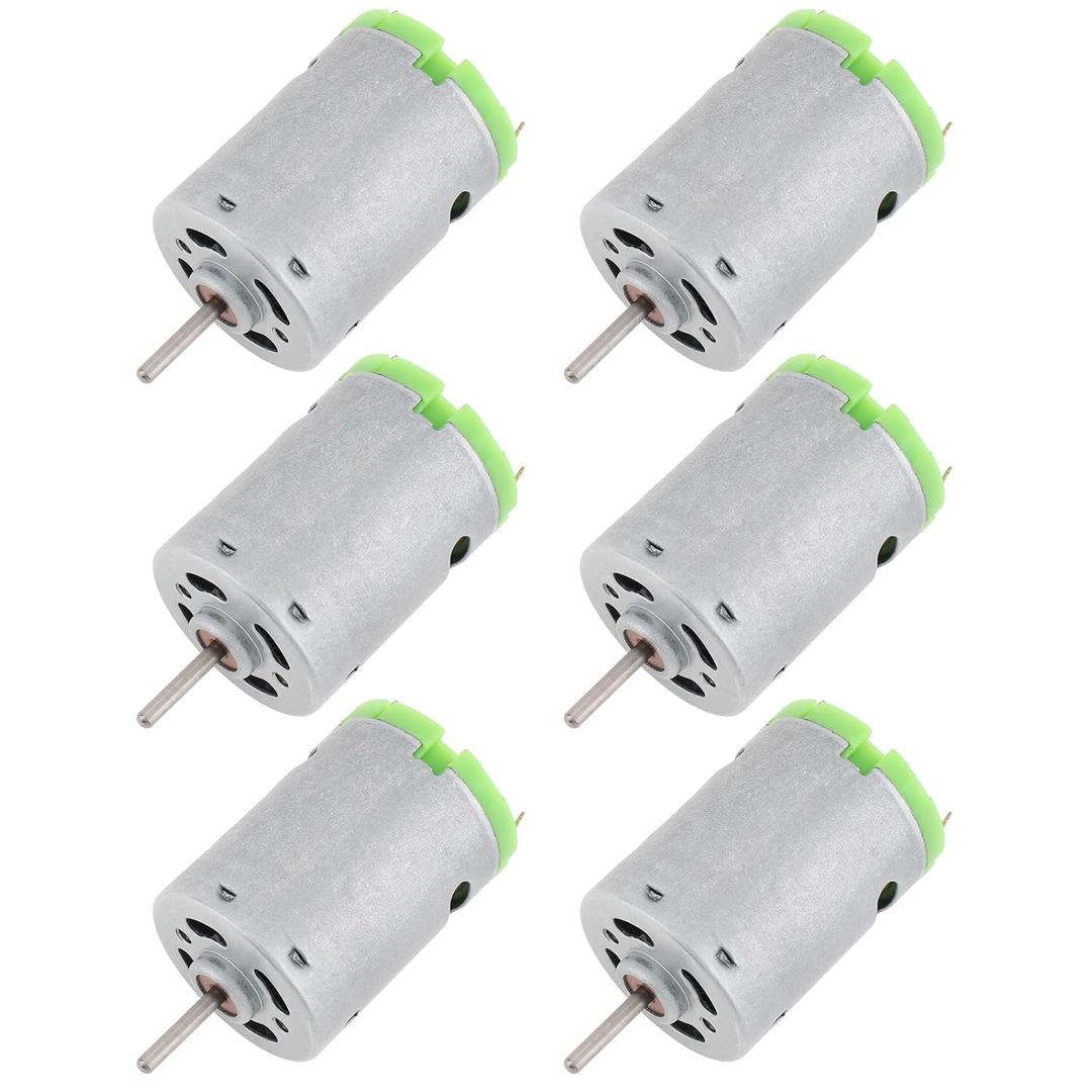 ChgImposs R380 6-24V DC Motor 6000RPM~24000RPM High Speed Micro Motor Metal Stainless Steel Motor for DIY Toys Hair Drier Mini Fan Small Appliance