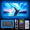 GANZQH 20FT Led Lights for TV, TV Backlight for 32-80 Inch, USB Led Light Strip with Remote, App Control, RGB Strip TV Lights Music Sync Color Changing, Led Lights for Room Gaming Accessories
